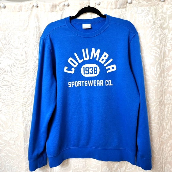 Columbia Tops - WOMEN  Columbia Blue Crewneck Sweater with Collegiate Logo. EXCELLENT CONDITION